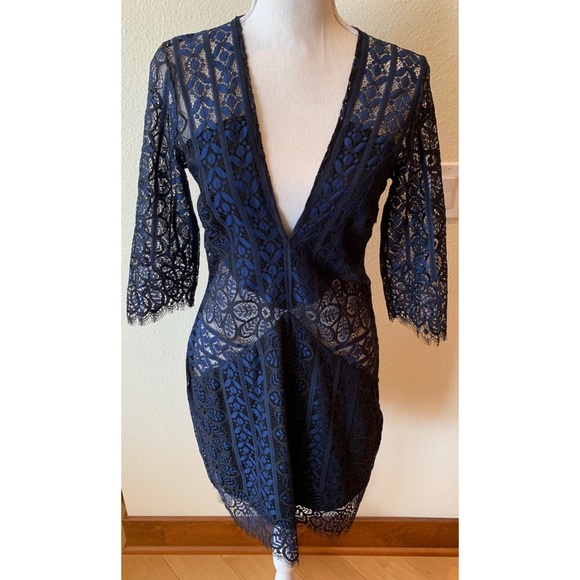 For Love & Lemons Lyla Cocktail Dress, Size L - Picture 3 of 12